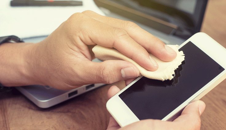 Limpia las zonas más pequeñas