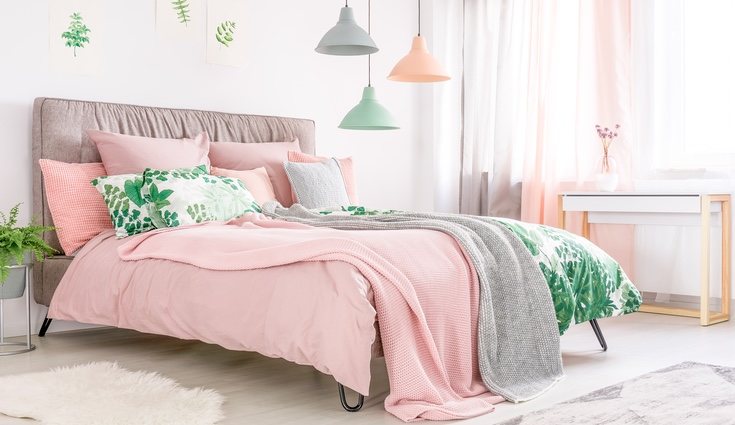 Se puede combinar el rosa con el verde para añadir más originalidad