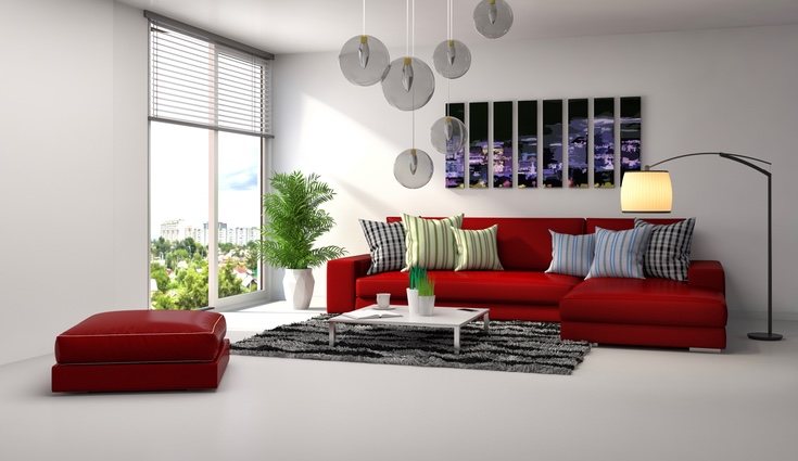 Una buena combinación entre el rojo y el blanco para nuestro comedor