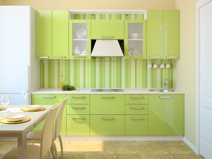 Aplicar color en las cocinas es cada vez más común