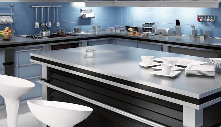 Las de cristal son perfectas para cocinas modernas