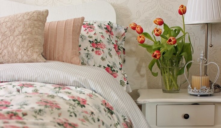 Las flores es la característica más llamativa del Shabby Chic