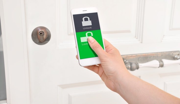 La domótica te permite bloquear la casa o una habitación particular