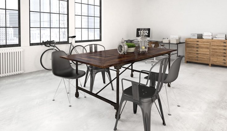 Es característico en este estilo que el hogar tenga grandes ventanales