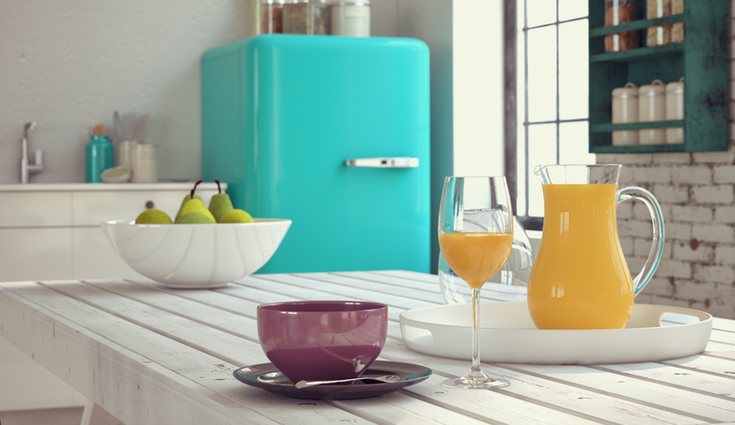 Los colores llamativos son característicos de los electrodomésticos retros