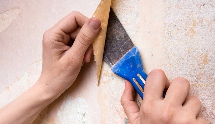 La eliminación del gotelé mediante raspado solo puede hacerse en paredes con pinturas blandas