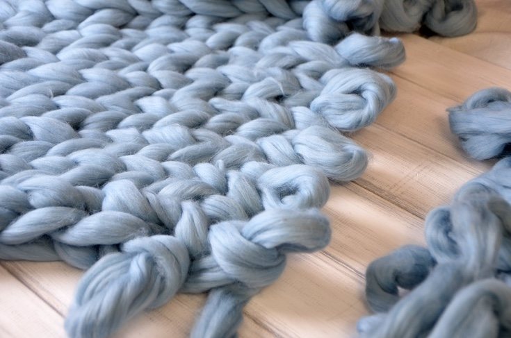 Usa distintos tipos de lana, aunque procura que sea gorda