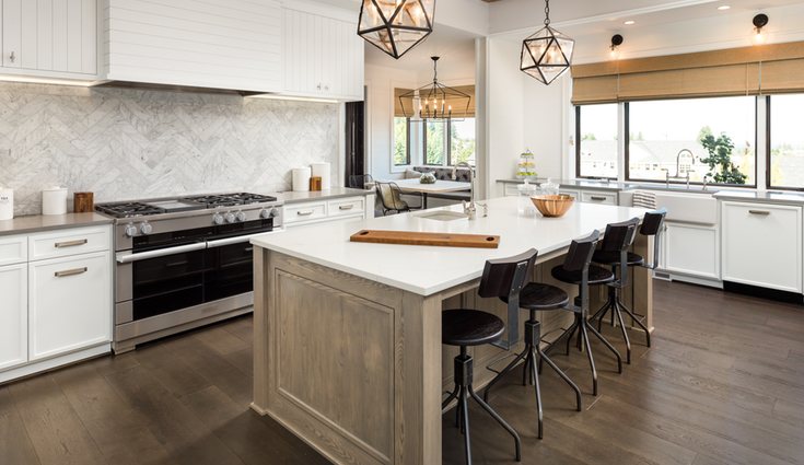 El material influye también en el la decoración de la estancia