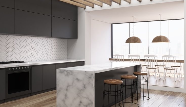 El mármol le dará un toque muy elegante a tu decoración