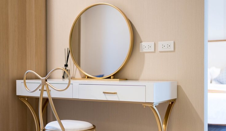 Tocador minimalista más instaurado en la decoración
