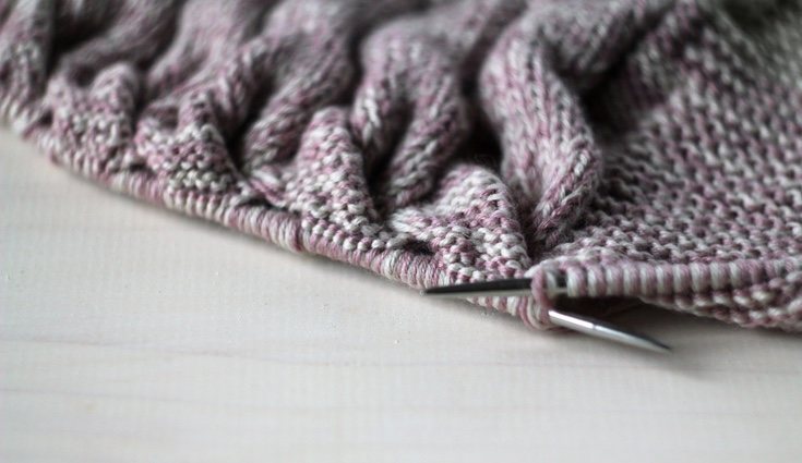 El punto elástico deja la bufanda en bandas