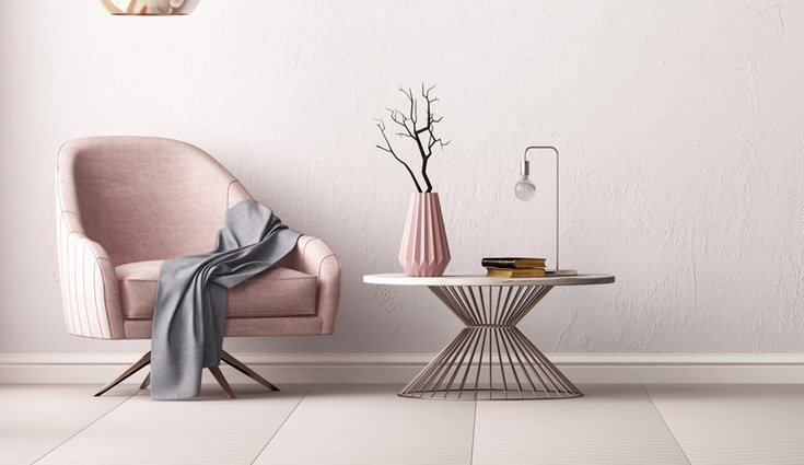 Para una decoración más actual, mezclar los estilos de los muebles con los materiales