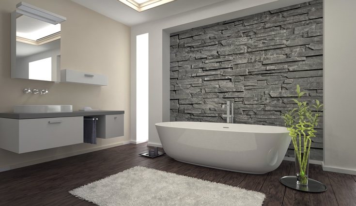 Baño de estilo rústico