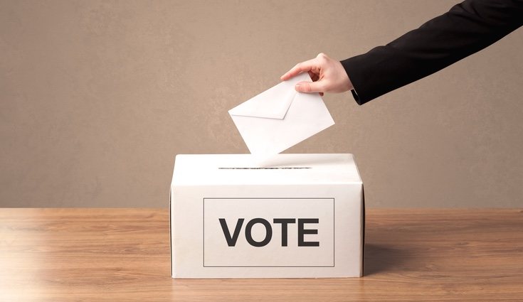 Las papeletas se distribuyen a los electores y/o se devuelven por correo postal