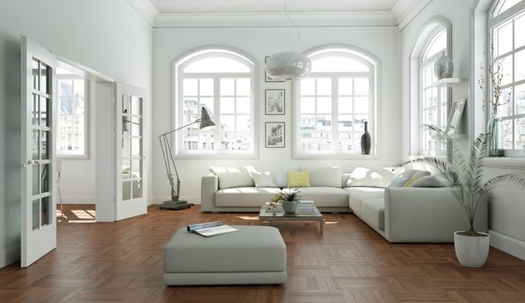 El color blanco predomina en este estilo de decoración
