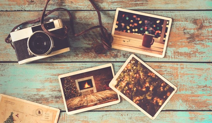 Las fotografías se pueden colocar en muebles como los armarios