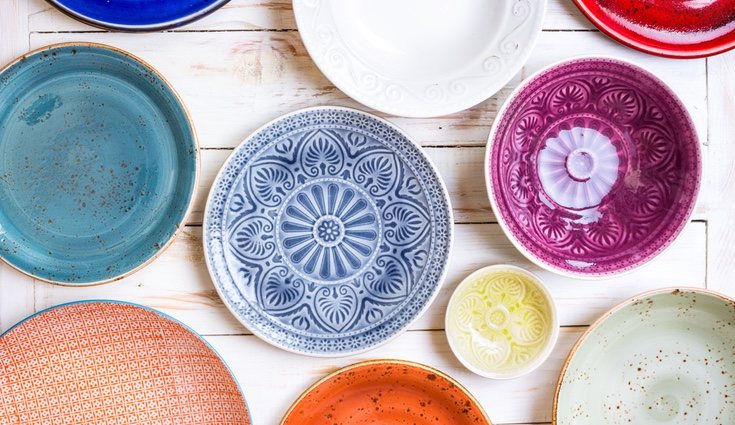Hay infinitos colores y formas para decorar un plato