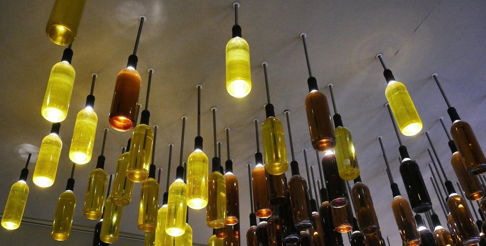Unas botellas para un cálido ambiente