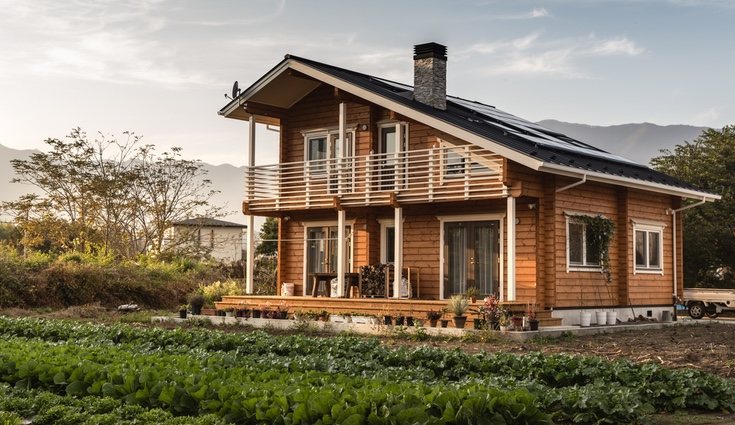 Edificaciones de madera con tejado fueron los primeros chalets