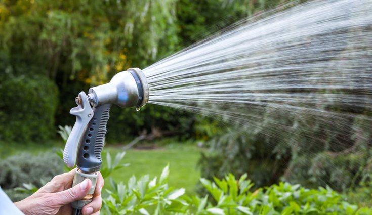 El riego manual es más correcto en terrazas pequeñas