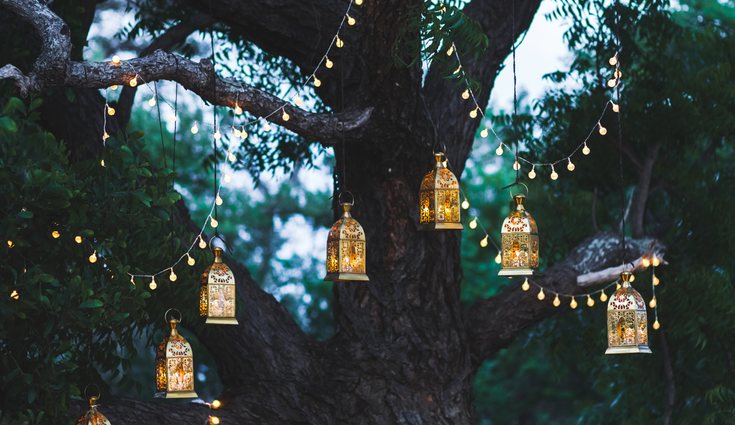 En la decoración la cascada de luces no fallará