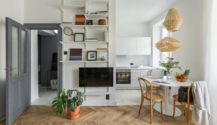 El color blanco es muy recomendable para habitaciones con pocos metros cuadrados
