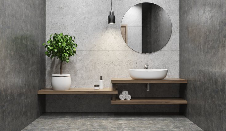 El baño es una estancia donde el espejo no puede faltar
