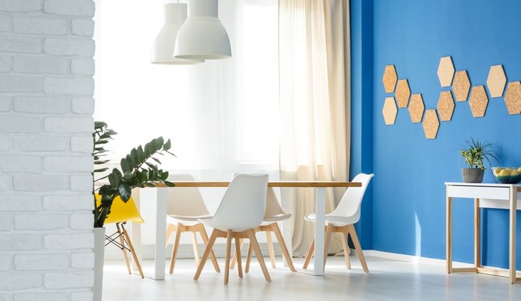 El color azul también puede ser muy luminoso para una estancia