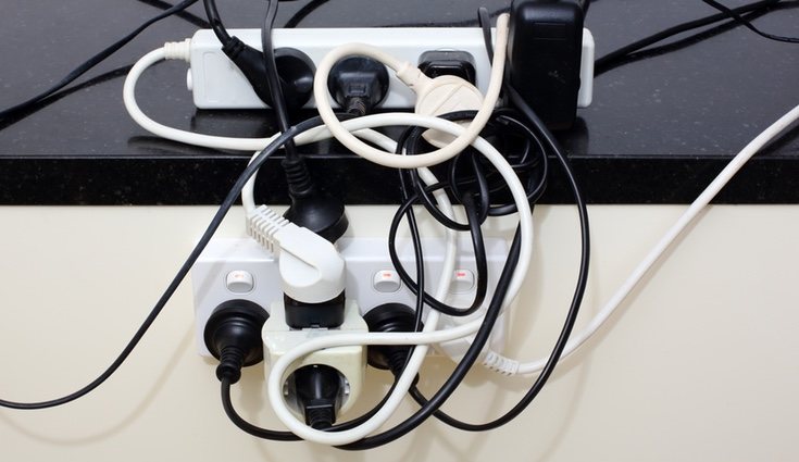 Enchufe sobrecargado