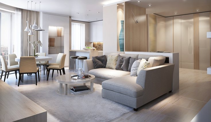 Para tener un espacio abierto tienes que eliminar la puerta que conecta el pasillo con el salón