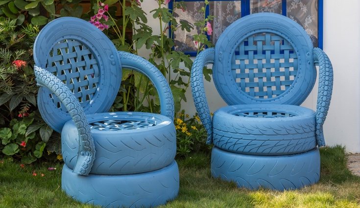 Se pueden hacer todo tipo de muebles con objetos reciclados